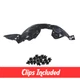 Passenger Side Fender Liner w/ Clips For 2014-2018 Mazda 3 MA1249145 B45A56130H
