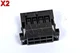 Genuine BMW 3 E46 LCI 01-2005 2 Tail Light 8Pin Socket Connectors 16x Wires PAIR