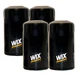 Wix Set of 4 Engine Motor Oil Filters For Buick Cadillac Chevy GMC Pontiac