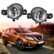 For Nissan Murano 2015-2017 2018 Pair Front Bumper Clear Fog Light Driving Lamp