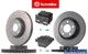 Brembo brake set front rear &oslash;360 320 mm WK Mercedes AMG W205 A205 X253 C253