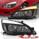 Black Integrated Signal LED DRL Bar Head Lights Lamps For 2003-2007 Honda Accord