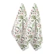 NWT Design Imports CAMZ10657 Holiday Sprigs Printed Dish Towel Set - Set of 2