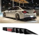 For Infiniti G35 G37 Sedan Glossy Rear Bumper Diffuser w/ LED Brake Tail Lights