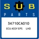 34710CA010 Subaru Ecu assy eps lhd 34710CA010, New Genuine OEM Part
