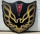 Pontiac Firebird Trans Am Hood Sign 35" Vintage Style Wall Decor Black