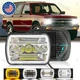 7X6 Projector Halo LED Headlight Hi/Lo For 82-93 Chevy S10 Blazer GMC S15 A+++