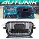 Fits 2013-2017 Audi Q5 SQ5 Front Honeycomb Grille Mesh Grille Glossy Black
