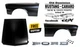 1965&ndash;1966 Ford Mustang Hood w/ FORD Letters Emblem & Front Fender Set