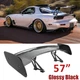 Gloss Black 57" Rear Spoiler Wing Truck style For Mazda RX-8 ABS plastic