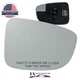For 2017-2018 MAZDA 3 / 6 Passenger Right Side Mirror Glass Heated with Backing
