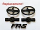 2012-2016 Toyota GT86 Scion FR-S Front Rear Fender Emblems Badge Gloss Black