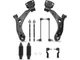 64NV56P Control Arm Ball Joint Tie Rod and Sway Bar Link Kit Fits Mazda 3