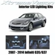 XtremeVision Interior LED for Infiniti G35 G37 Sedan 07-14 (10 PCS) Cool White