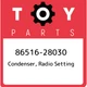 86516-28030 Toyota Condenser, radio setting 8651628030, New Genuine OEM Part