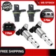 4x Variable Valve Timing Solenoid & Camshaft Sensor For 2008-2012 BMW 328i 3.0L