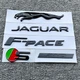 Gloss Black Set Emblem Rear Badge Decal Fits Jaguar 2017+ F-PACE R-DYNAMIC AWD S