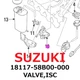 【NEW】Suzuki Genuine 1992-1998 Sidekick X-90 VALVE,ISC 18117-58B00-000