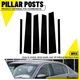6x Gloss Black Door Pillar Posts Cover Trim For Infiniti G35 G37 Sedan 2002-2013