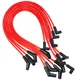 HEI RED Spiral Core SPARK PLUG WIRES 45 DEGREE END 396-427-454-502 For CHEVY BBC