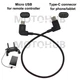 OTG Micro USB Cable Data Cord for DJI Mavic Mini 1 Remote Controller to Type-C