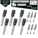6pcs Ignition Coil Kit Compatible With Q7 Q7 Audi V6 3.6L 022 905 100 B