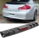 For Infiniti G35 G37 Sedan Rear Bumper Diffuser 6 Shark Fin Splitter Lip Spoiler