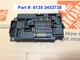 2009 Mini Cooper BCM Body Control Modual Fuse Box 6135-3453738