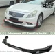 FITS 2010-2013 INFINITI G37 SEDAN PERFORMANCE STYLE GLOSS BLACK FRONT BUMPER LIP