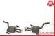 Maserati Quattroporte M139 Exhaust Mufflers Dual Tips Left & Right Side Set OEM