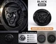 JAGUAR BLACK GROWLER GRILLE EMBLEM BADGE 86MM FRONT LOGO XF XJ F-TYPE F-PACE