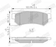 JURID 573633J brake pad set, disc brake for Chevrolet, Daewoo
