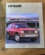 1988 Chevrolet  Chevy S-10 Blazer Pick-up Truck Car Dealer Catalog