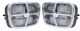 OER Park Lamp Assembly Set For 1969-1972 Pontiac Firebird and Trans AM