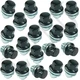 LAND ROVER RANGE ROVER SPORT 05 >ON SET OF 20 BLACK CAPPED WHEEL NUT RRD500290B