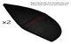 RED STITCH 2X CENTER CONSOLE SIDE TRIM SKIN COVERS FITS PORSCHE BOXSTER 986
