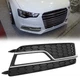 1Pair Passenger Right Side Car Fog Light Grille Cover Trim for Audi S5 2013-2017