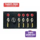 Moroso 74139, Kit Carbon Fiber Fiber Design Switch Panel - Black/Black Performan