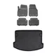 Rezaw-Plast Floor Mats for Jaguar E-Pace 2018&ndash;2025 PE Cargo Liner Tailored Black
