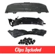 Front Left & Right Fender Liner & Undercover Set w/ Clips For 2014-2018 Mazda 3