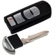HQRP Remote Key Fob Shell Case Keyless Entry for Mazda 3 6 CX3-CX9 MX5 2009-2016