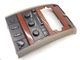 2004-2009 Dodge Durango OEM Climate Control 3-Knob Power Outlet Bezel Woodgrain
