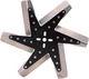 Derale 19115 15" High Performance Stainless Steel Flex Fan Standard Rotation,Bla