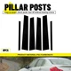 6pcs Black Pillar Posts Trim Decal Accy For 2002-2013 Infiniti G35 G37 Sedan B