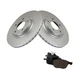 Frt Ceramic Brake Pads&Rotors Kit Mazda 3 04-09 13 Mazda 5 06-10 12-15 B4YB3323Z
