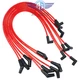 For BBC Chevy 396-427-454-502 HEI 8mm Spiral Core Spark Plug Wires 45 Degree End
