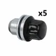 Land Rover Range Rover Sport 05-16 Set Of 5 Black Capped Wheel Nuts RRD500290B