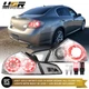 All Clear Tail Light Set w/ LED Bulbs For 07-13 Infiniti G35 / G37 Sedan