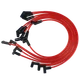 For BBC CHEVY 396-427-454-502 HEI RED Spiral Core SPARK PLUG WIRES 45 DEGREE END