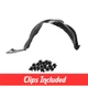 Front Left Driver Side Fender Liner w/ Clips For 2003-2004 Mazda 6 MA1248117
